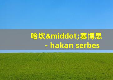 哈坎·赛博思 - hakan serbes